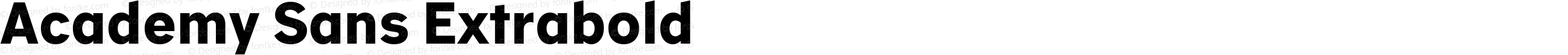 Academy Sans Extrabold