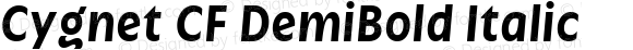 Cygnet CF DemiBold Italic