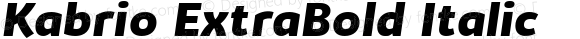 Kabrio ExtraBold Italic