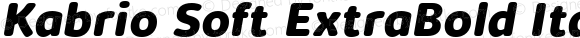 Kabrio Soft ExtraBold Italic