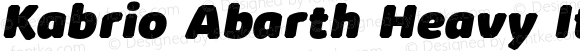 Kabrio Abarth Heavy Italic