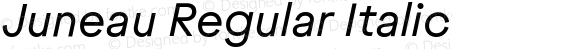 Juneau Regular Italic