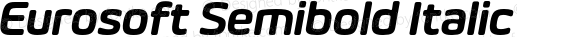 Eurosoft Semibold Italic