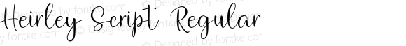 Heirley Script Regular