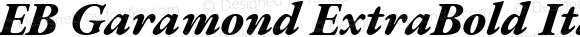 EB Garamond ExtraBold Italic