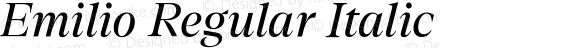 Emilio Regular Italic