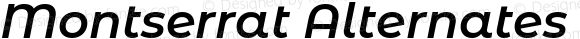 Montserrat Alternates SemiBold Italic