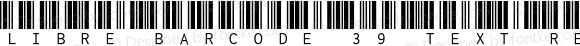 Libre Barcode 39 Text Regular