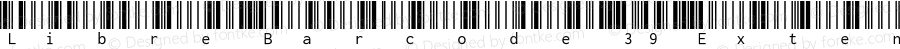 Libre Barcode 39 Extended Text Regular