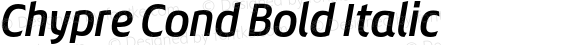 Chypre Cond Bold Italic