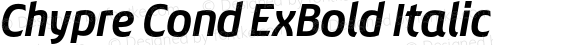 Chypre Cond ExBold Italic