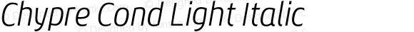 Chypre Cond Light Italic