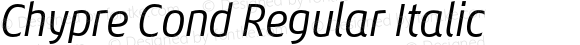 Chypre Cond Regular Italic