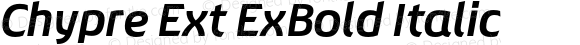 Chypre Ext ExBold Italic