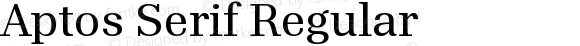 Aptos Serif Regular