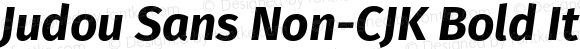 Judou Sans Non-CJK Bold Italic