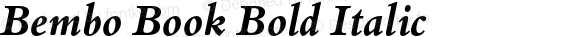 Bembo Book Bold Italic