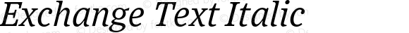 Exchange Text Italic