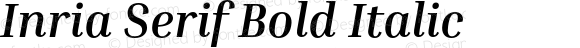 Inria Serif Bold Italic