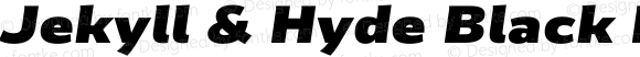 Jekyll & Hyde Black Italic