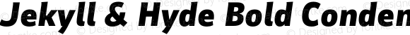 Jekyll & Hyde Bold Condensed Italic