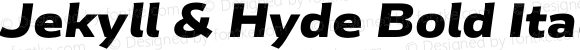 Jekyll & Hyde Bold Italic