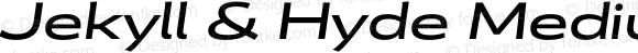 Jekyll & Hyde Medium Wide Italic