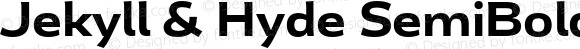 Jekyll & Hyde SemiBold