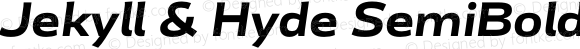 Jekyll & Hyde SemiBold Italic