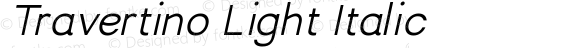 Travertino Light Italic