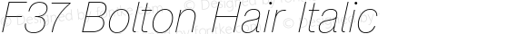 F37 Bolton Hair Italic