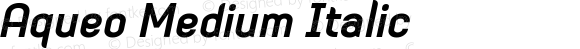 Aqueo Medium Italic