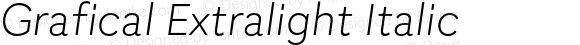 Grafical Extralight Italic