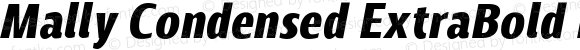 Mally Condensed ExtraBold Italic