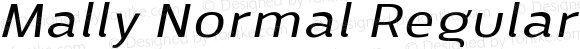 Mally Normal Regular Italic