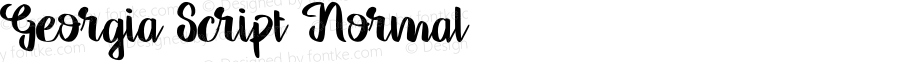 Georgia Script Normal 001.001