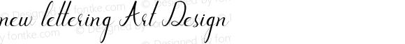 new lettering Art Design