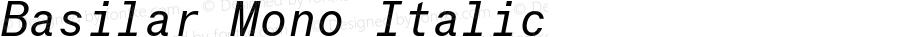 Basilar Mono Italic