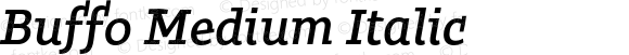 Buffo Medium Italic