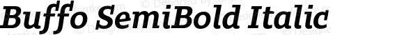 Buffo SemiBold Italic