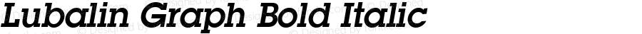 Lubalin Graph Bold Italic