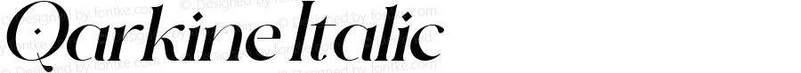 Qarkine Italic