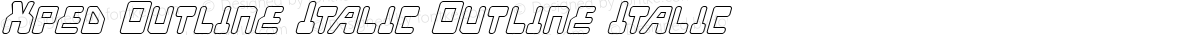 Xped Outline Italic Outline Italic