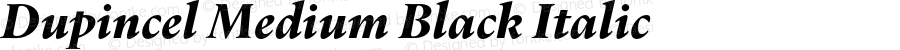 Dupincel Medium Black Italic