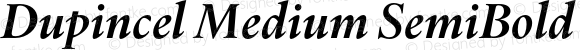 Dupincel Medium SemiBold Italic