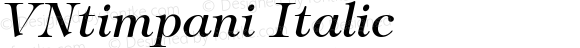 VNtimpani Italic