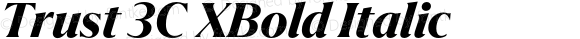 Trust 3C XBold Italic