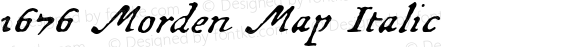 1676 Morden Map Italic