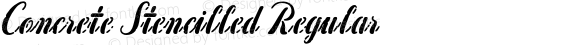 Concrete Stencilled Regular