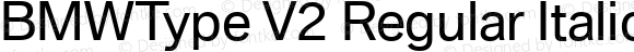 BMWType V2 Regular Italic Version 2.10